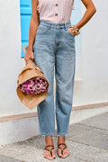 Blaue Gerade Jeanshose