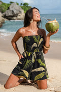 Tropischer Bandeau-Romper