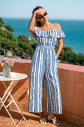 Blauer One-Shouder Wide-Leg Jumpsuit
