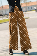 Polka Dots Wide-Leg-Hose