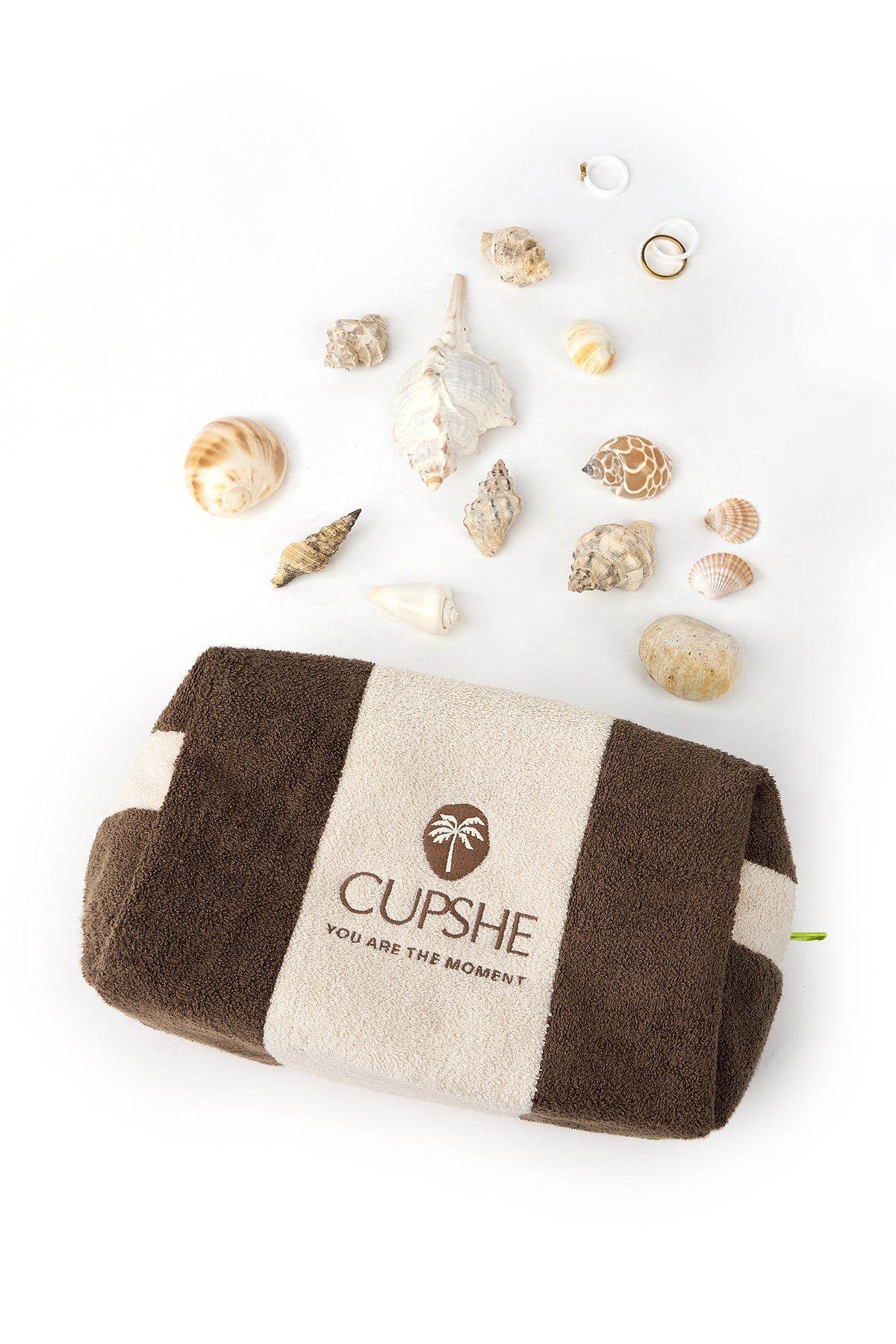 Kosmetiktasche im Frottee-Design