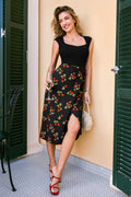 Retro Midikleid mit Taillenband
