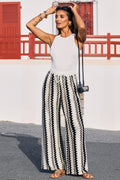 Chevron Strandhose mit Kordelzug