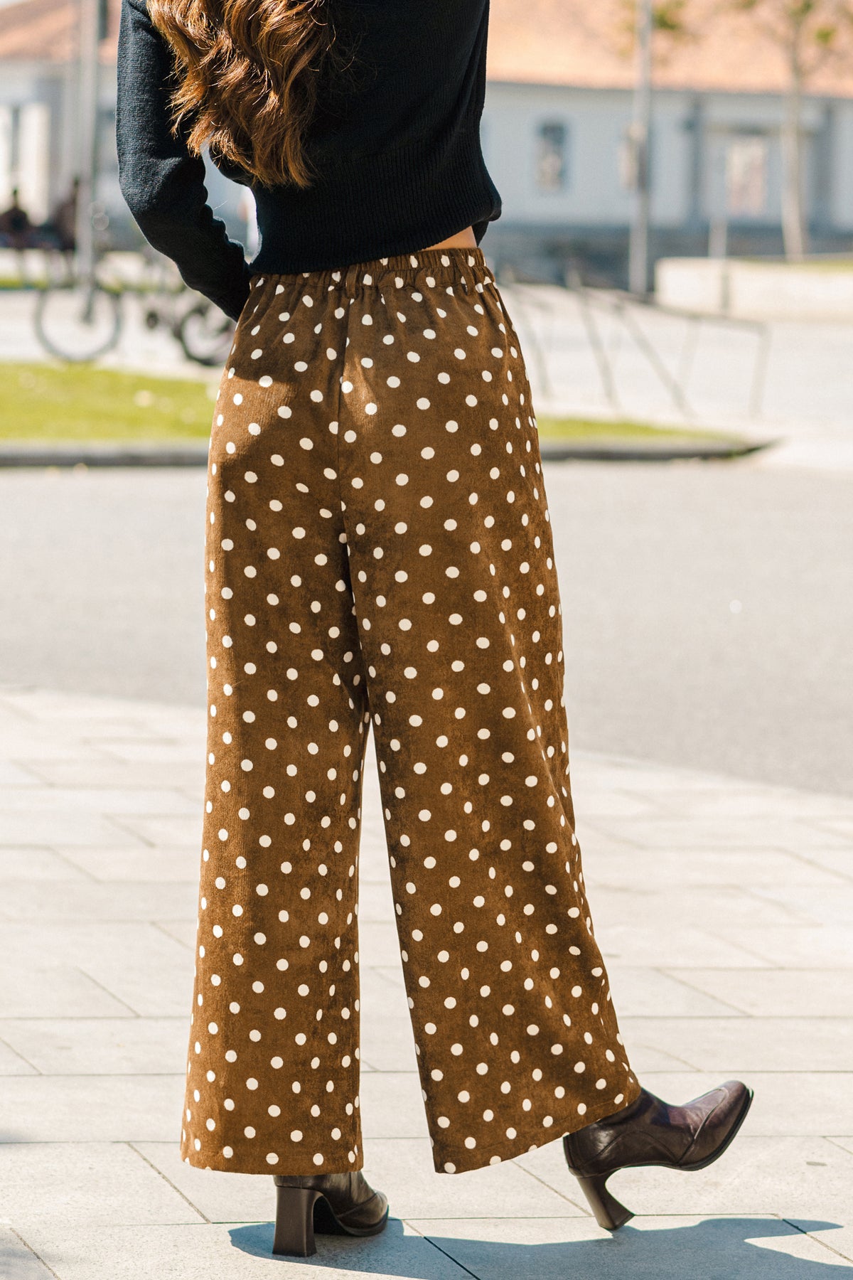 Polka Dots Wide-Leg-Hose