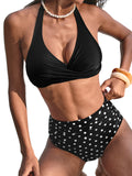 Gepunktetes Bikini-Set