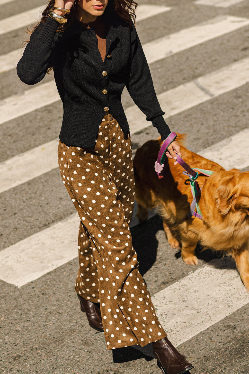 Polka Dots Wide-Leg-Hose