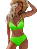 Grünes Bikini-Set