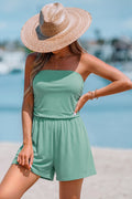 Grüner Bandeau-Romper