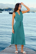 Aqua Ärmelloses Maxikleid